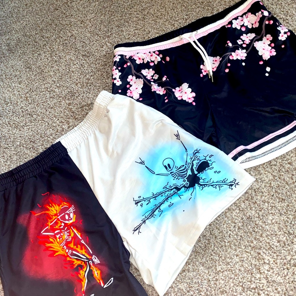 Above the knee athletic shorts!